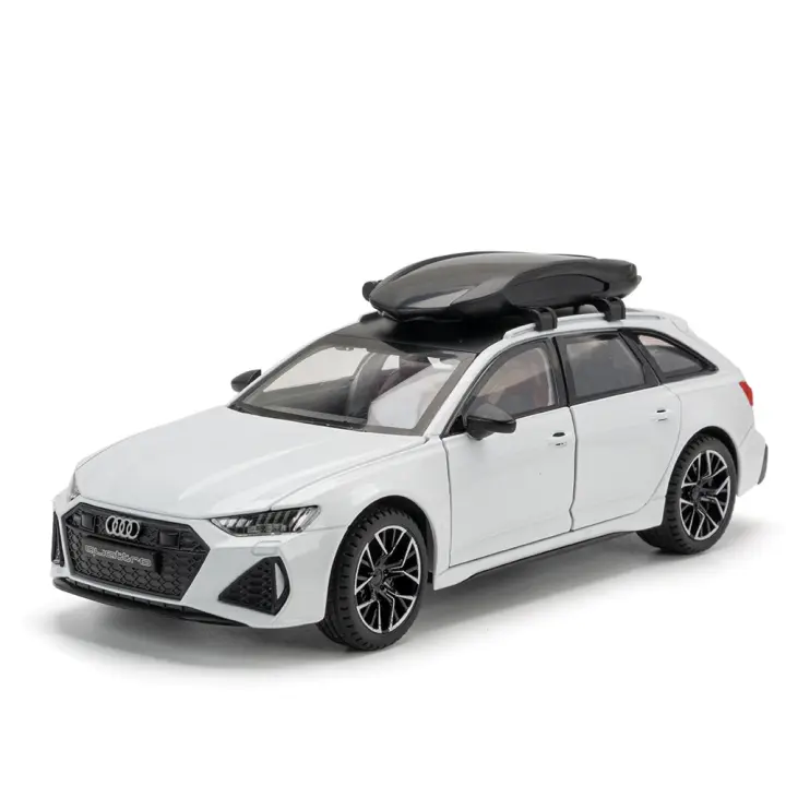 Modelo De Coche De Escala 1/24 RS6 En Aleación Juguetes Para Niños Con 6 Puertas Abiertas Función De Retroceso Regalo Para Niños De Edad Superior a 14 Años - 1
