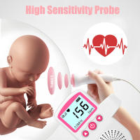 Monitor De Ritmo Cardíaco Fetal 3MHz Detector De Latidos De Bebé Estéreo Dopler Stetoscopio Para Embarazadas ALIWUZN - details 4