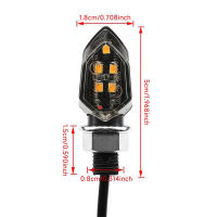 2pcs Luces De Señalización LED Para Motocicleta Universal Super Brillantes Mini Moto Amarillas Indicadores LED 12V - details 7