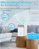 Deshumidificador de Bajo Consumo Eléctrico, Desfreezación Automática, 3 temporizador, Luces de Co, Pequeño, 2 Modos - details 2