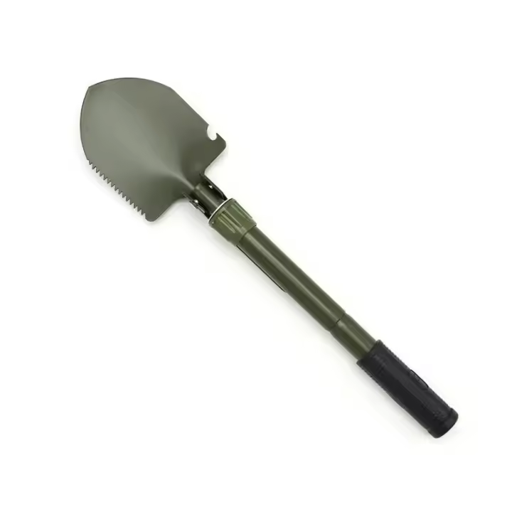 Shovel Plegable Pequeña Para Camping Multifuncional Herramienta De Entierro Para Senderismo Portátil Hecha De Acero Carbono - 1