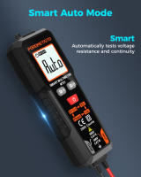MT01 Mini Multímetro Inteligente Digital AC DC NCV Prueba De Voltaje Y Ohmímetro Rango Automático 600V Para Electricistas - details 2
