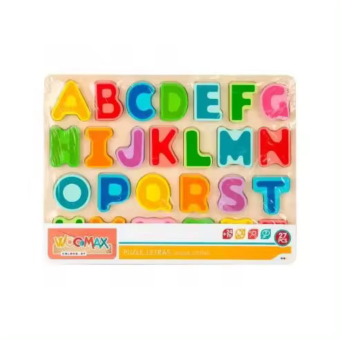 PUZZLE MADERA ALFABETO COLOR BABY Raíz JUGUETES DE MADERA Todos los juguetes JUGUETES EDUCATIVOS PUZZLES NIÑOS - 1