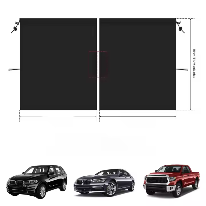 Cortina De Protección Solar Y Privacidad Para Coche Universal Cubierta De Ventana Lateral Accesorios De Vehículo Para Descanso Y Aislamiento - 1