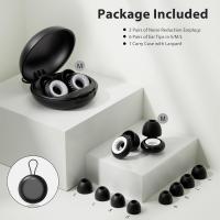 Tapones para los oidos con cancelación de ruido, cancelación de ruido y Protección auditory de 25-28 dB, 6 Pares (S/M/L) Black - details 1