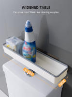 Gabinete De Almacenamiento Para Baño Colgante En La Pared Organizador De Estante Multifuncional Sin Necesidad De Perforación Artesano Por Encima Del Inodoro - details 6