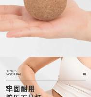 Bola De Masaje De Cork Para Yoga Bola Fascia De Relajación De Músculos Para Gimnasia Fitness Pilates Danza Herramienta Auxiliar Terapia De Liberación Tamaño Multi SML - details 7