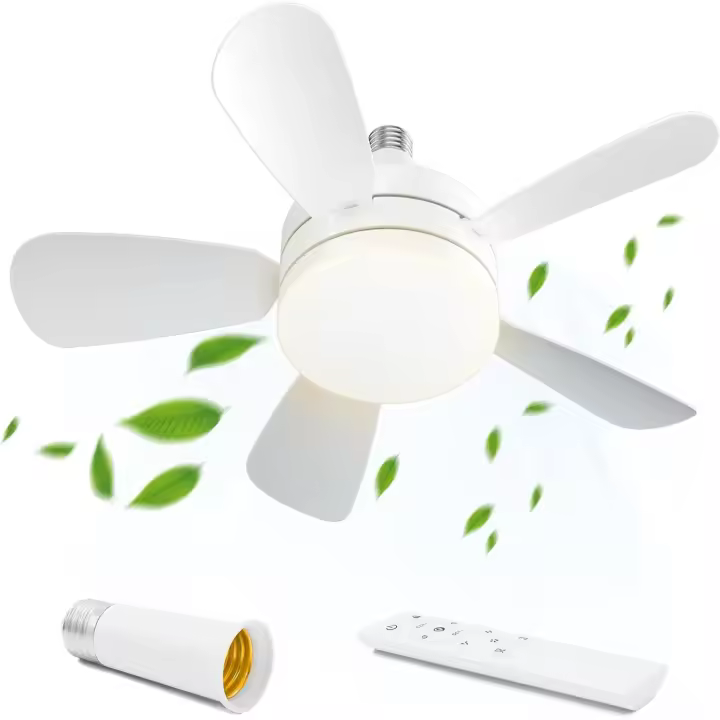 Ventilador de Techo de 5 Aspas de 45 cm with Luz Ventilador de techo Silent DC with Luz Silent [Clase de eficiencia energética F] - 1