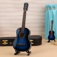Guitarra Clásica Miniatura De Madera Instrumento Musical Decoración Para Dormitorio Y Sala De Estar Regalo Elegante Retro - details 1