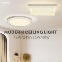 Luz De Techo LED MARPOU Cuadrada 18W/24W/36W/48W AC 85-265V Decorativa Para Interior Hogar Dormitorio Sala De Estar Cocina - details 0