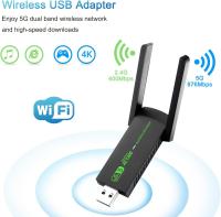 Tarjeta de Red inalámbrica sin controlador de 1300 M, computadora de esritorio USB, receptor y transmisor de Doble banda 5G - details 3