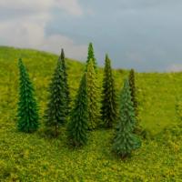 40pcs Árboles De Modelo Plástico Para Ferrocarril Miniatura Escenografía De Jardín Accesorios De Paisaje De Juguetes - details 4