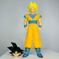 Figura De Anime Dragon Ball Z 30cm Son Goku Super Saiyan Kakarotto Con 2 Cabezas PVC Muñeca Coleccionable Regalo Para Jóvenes - details 4
