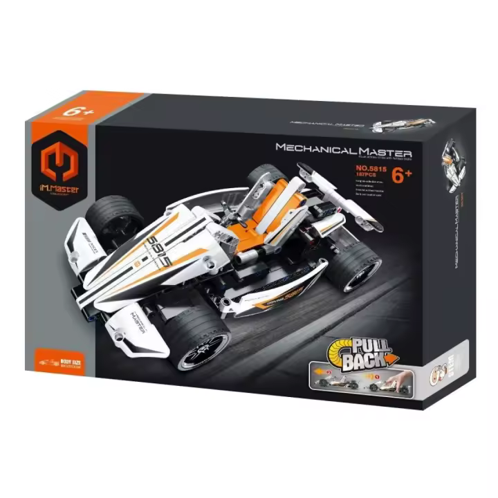 IMMASTER COCHE DE CARRERAS BLANCO PARA MONTAR 187 PIEZAS - 1