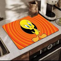 Alfombrilla De Cocina Looney Tunes T-Tweety Bird Absorbente Y Antideslizante Estilo Retro Para Secar Platos Y Cubiertos - details 13
