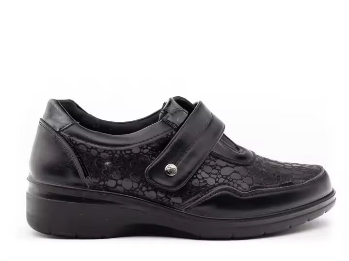 Zapato Velcros Mujer Amarpies Amd27073 Negro - 1
