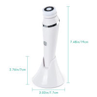 Limpieza Facial Sonic De Silicona 4 En 1 Cepillo De Limpieza Profunda Para Rostro Eliminador De Quistes Masajeador De Cuidado De La Piel Herramientas USB Recargable IPX-7 - details 9