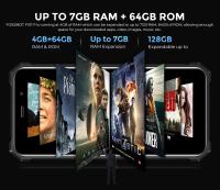 FOSSiBOT 5.45" 10600 mAh Batería Smartphone Outdoor Sin Contrato F101P, Octa Core 7GB 64GB, Altavoz Máx. 3.5W, Cámara 24MP, Teléfono Móvil Robusto IP68, Android 13, 5.45 Pulgadas HD+, Dual SIM, Huella Digital, GPS - details 2
