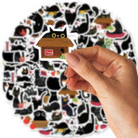 Pegatinas De Gato Negro Etori Life 45pcs/Box Impermeables Para Computadora Y Scrapbooking Estación Creativa De Suministros De Oficina - details 6