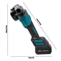 Amoladora angular sin escobillas de 125mm y 7 engranajes, máquina cortadora y pulidora, amoladora angular eléctrica, herramienta eléctrica para pines de batería Makita de 18V - details 1