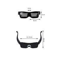 Gafas LED Personalizables BT Con Luz Colorida Para Fiesta Rave Music Festival Halloween Gafas De Luz DIY Mensaje Glow Toy - details 1