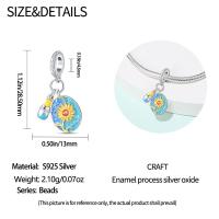 Tablero De Dibujo De Pigmento De Plata 925 Serie De Arte Figuras Famosas Charms De Cuentas Para Pulseras De 3mm Hechas a Medida Joyería Finos - details 38