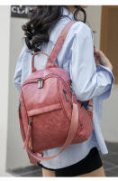Mochila para mujer, sencilla, retro, para viajes, ocio, multifuncional, de gran capacidad, tipo bandolera - details 7