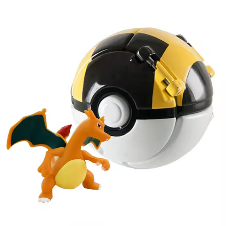 Figura De Acción Pokemon Ball Pokeball Anime Juguete Para Niños Pikachu Charizard Squirtle Monstruo De Bolsillo Muñeco De Modelado Regalo - 1