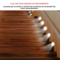 Luces Nocturnas Inteligentes Con Sensor De Movimiento LED Para Armario Luz De Emergencia Automática Con Succión Magnética Y Pilas Incluidas - details 4