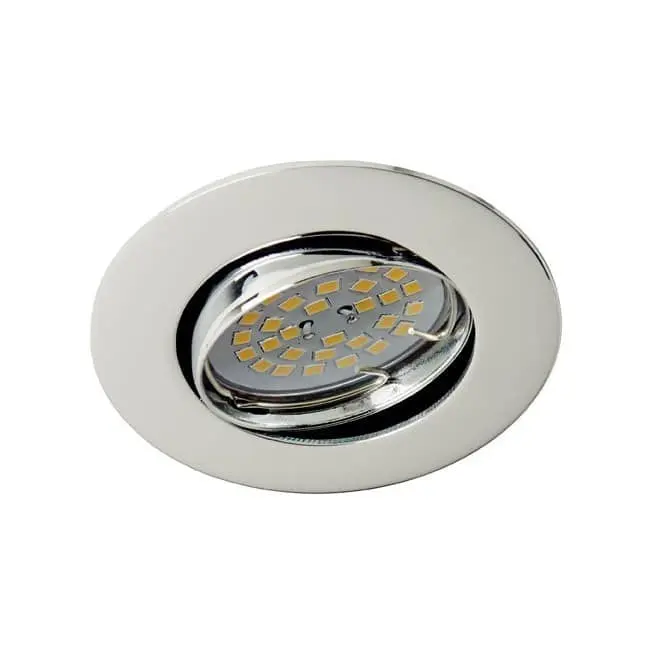 Wonderlamp Foco empotrable BASIC redondo cromo. Wonderlamp - 1