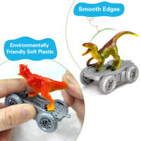 Juguete De Rotación Dinosaurio Con Luz Y Música Set De Carreras En La Carretera Para Niños Mayores De 3 Años Regalo Para Niños Y Niñas - details 6