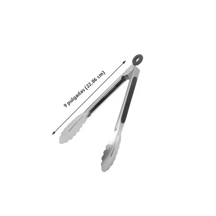 Pinzas De Barbacoa De Acero Inoxidable Para Carne Pasta Salada Y Caramelo Herramienta De Camping Para Cocinar Y Freír Alimentos - 1