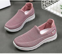 Zapatos De Deporte Casual Para Mujer Verano 2025 Ultra Ligeros Y Comodables Suela De Goma Transpirables Mesh Zapatos Planos Sin Talla - details 18