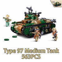 Bloques De Construcción De Tanque De Batalla Militar WW2 SLUBAN Para Niños Modelos De Vehículos Armados Regalo Para Jóvenes Y Adultos - details 12