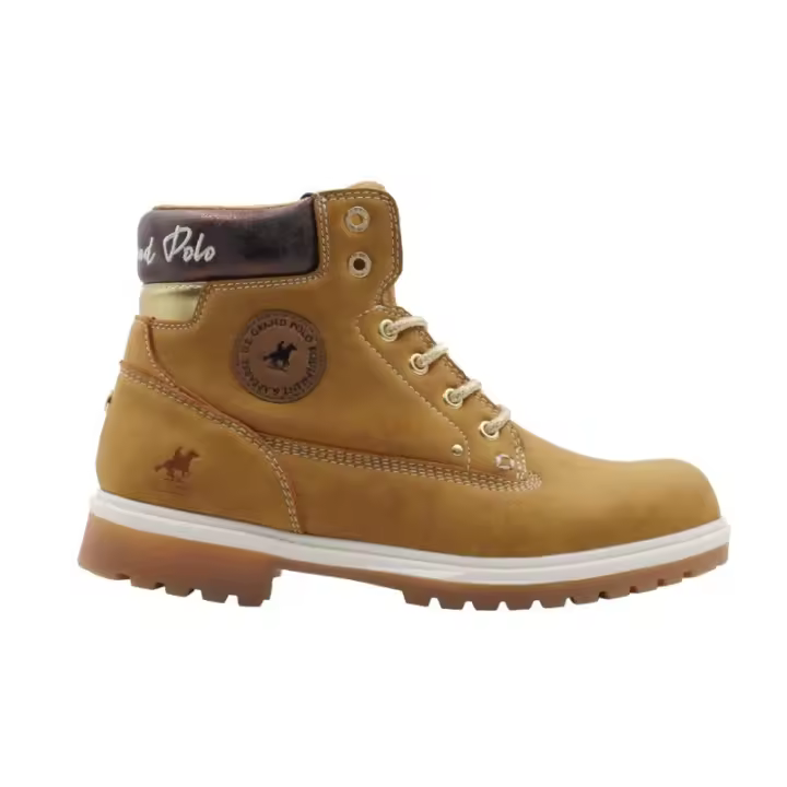 U.S. Grand Polo Bota Moda Mujer Camel  Referencia: GPW421090 Camel U.S. Grand Polo Bota moda joven fabricado en sintético engrasada, forro textil con plantilla extraíble y collarin acolchado con grabado de la marca.  * Suela re - 1