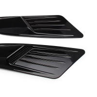 Nueva Decorativa Inclinación De Aire Para Coche Universal En Fibra De Carbono / Negro Adorno Para Parachoques De Capó Ventosa De Cubierta Estilo Y Decoración - details 5