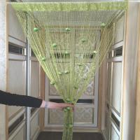 Cortina De Línea De Puerta 1x2m Con Borlas Y Rosas Para Decoración De Hogar Y Sala De Estar Cortina De Ventana Moderna De Poliéster Translúcido - details 7