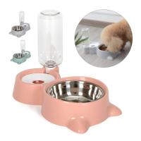 Tazón De Gato 2 En 1 Con Dispensador De Agua Y Alimento Almacenamiento Automático Contenedor Para Mascotas Perro Y Gato - details 4