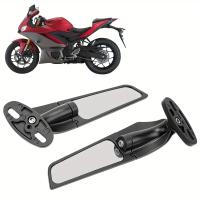 Espejo Retrovisor Ajustable Para Motocicleta Suzuki GSXR 600 750 1000 GSX1300R GSX650F GSX-R Aluminio Y Vidrio Negro - details 0