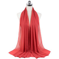 Nueva Elegante Bufanda De Mujer 2023 Modesta En Chiffón Sólido Tamaño Grande Abrazadora Para Cabeza Y Cuello Protección Solar Estilo Fashion - details 71