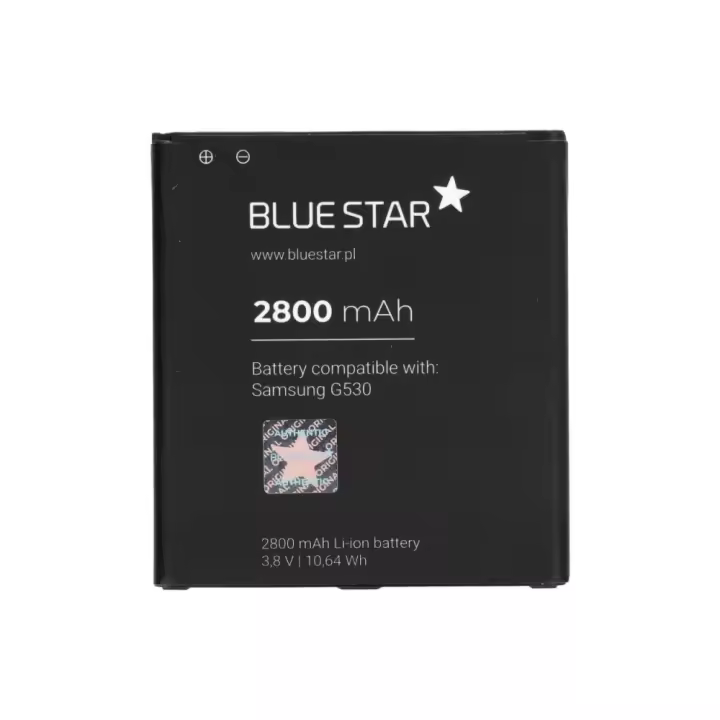 BLUE STAR Batería compatible con Samsung Galaxy Grand Prime / G530 / J3 (2016) / J320 / J5 / J500 ⋆ EB-BG530 ⋆ 2600 mAh - 1
