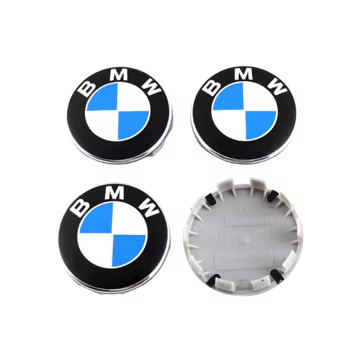 Vicyol S&D 4x Tapas Centrales para Llantas 68mm. Tapacubos para Ruedas. Emblema Decorativo para Coche. Insignia de Plástico ABS, Impermeable. Modelo 36136783536 - 1