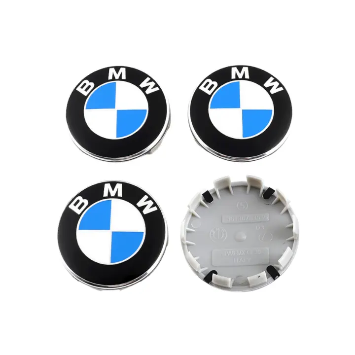 Vicyol S&D 4x Tapas Centrales para Llantas 68mm. Tapacubos para Ruedas. Emblema Decorativo para Coche. Insignia de Plástico ABS, Impermeable. Modelo 36136783536 - 1