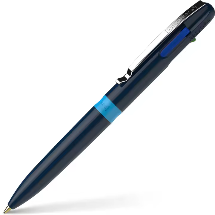 Bolígrafo Schneider 4 Colores Escritura Viscoglide Ligera Recargable - 1