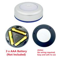 Luz Nocturna Sensor De Movimiento PIR 6LED Inducción Corporal Inalámbrica Detector Automático Encendido/Apagado Para Iluminación Doméstica Al Lado Del Cama - details 5