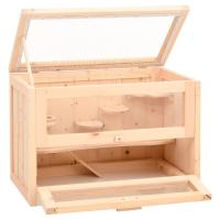 vidaXL Jaula para hámster madera maciza abeto 60x35,5x42 cm - details 2