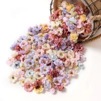 50Pcs Cabezas De Rosas Artificiales Multicolores Miniatura En Seda Para Decoración De Hogar Bodas Artesanía Wreath Regalos Accesorios - details 9
