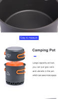 Juego De Cocina Para Camping Widesea 1.3L 2.3L Soplillo De Aluminio Plegable Para Exterior Y Viajes Sin Utensilios De Mesa - details 6