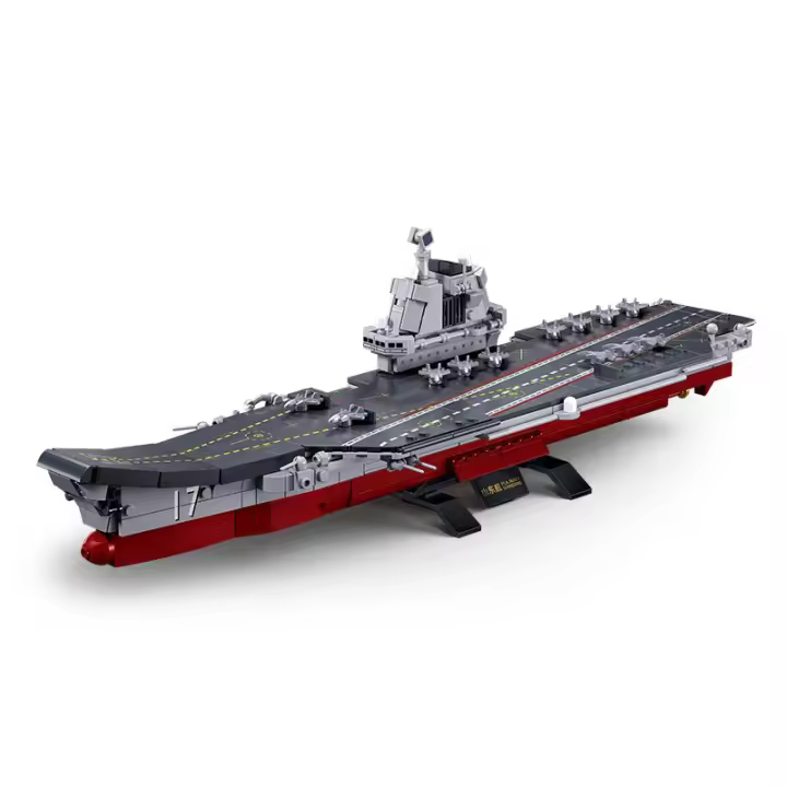 M38-B1210 Modelo Militar Moderno De Avión De Combate Shandong Barco Portaaviones Chino Juguete Creativo De Bloques Para Niños - 1