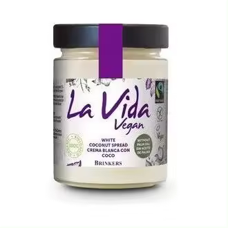 La Vida Vegan Crema Blanca Coco 270 gr - 1